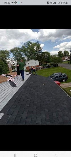 Shingles installed with 6 nails each