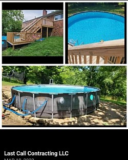 Decking for above ground pools